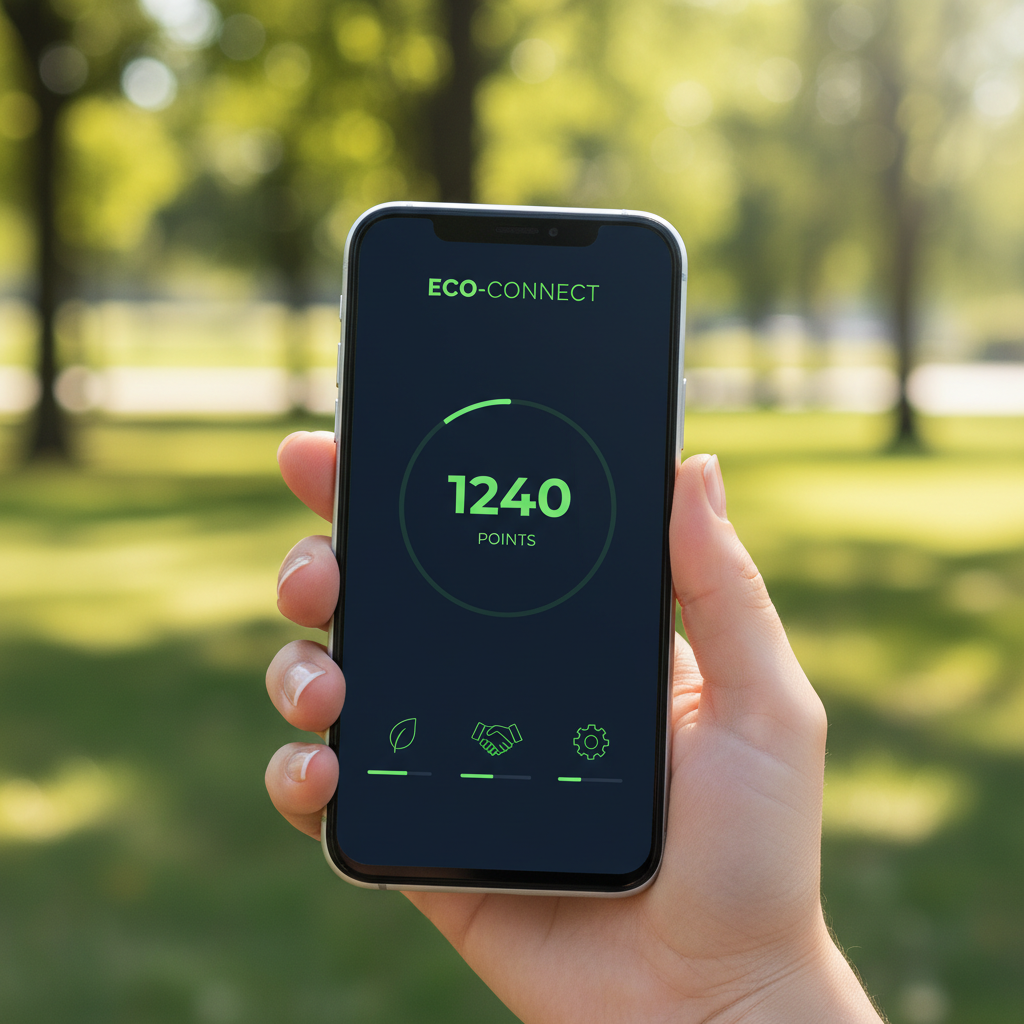 Persona usando la app Be Kind en su celular